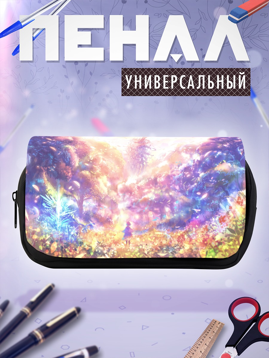 Пенал-косметичка Цветущий лес и замок