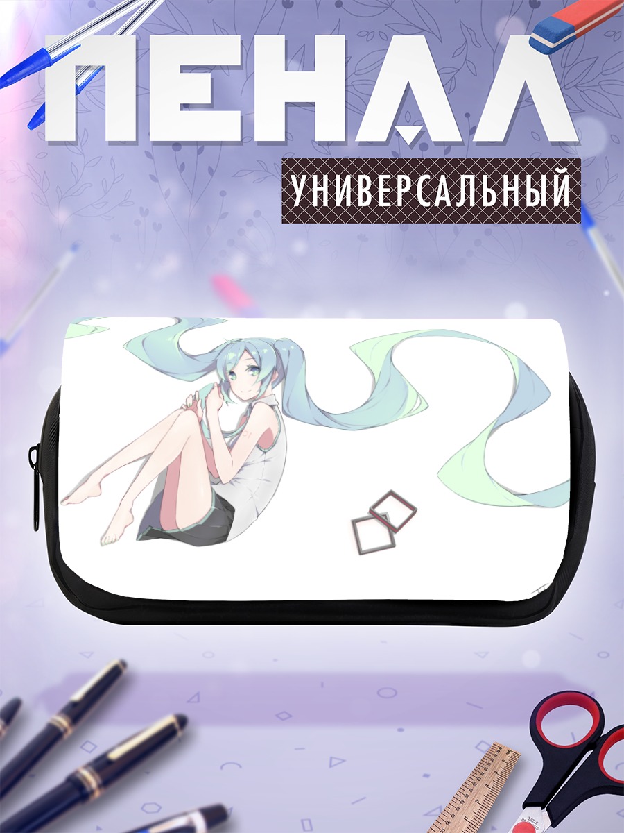 Пенал-косметичка Мику Хацунэ в белом