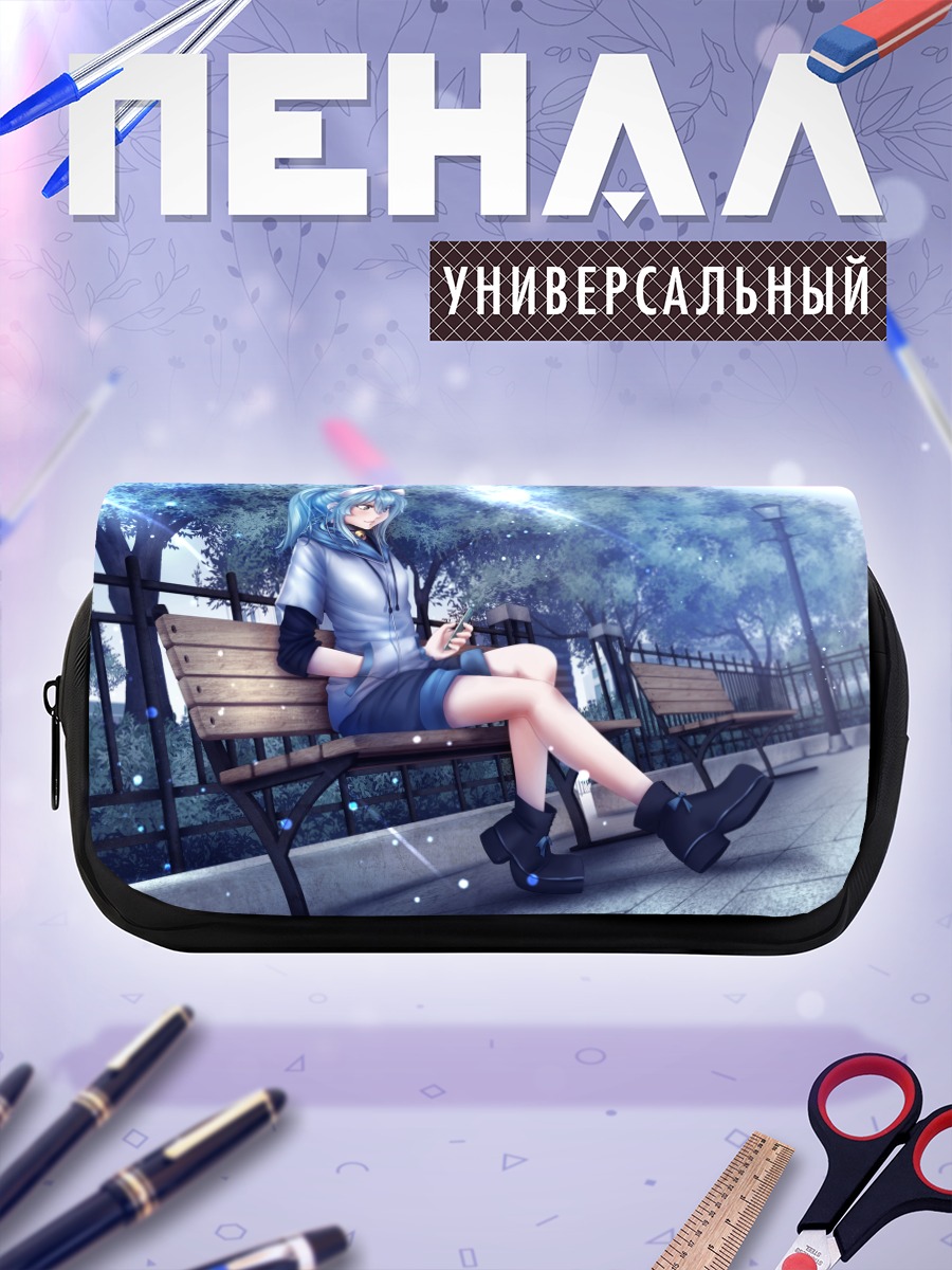 Пенал-косметичка Мику Хацунэ в парке