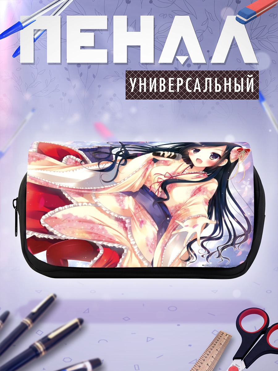 Пенал-косметичка Девушка в кимоно