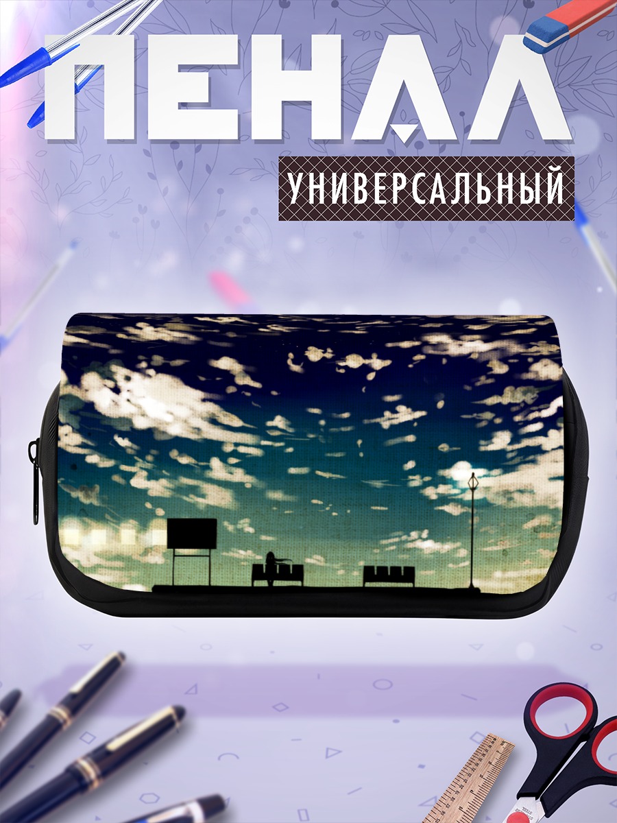 Пенал-косметичка Мику Хацунэ на остановке