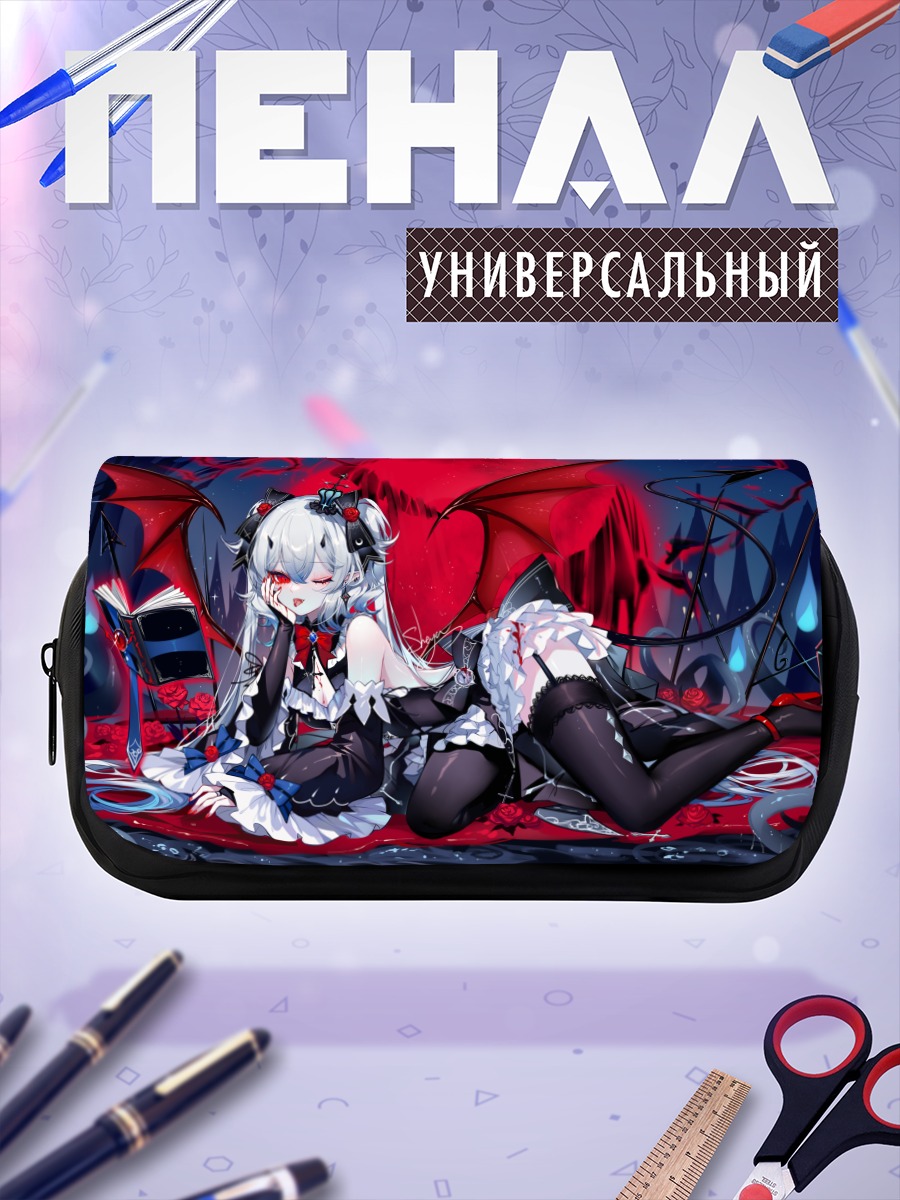 Пенал-косметичка Аниме демоница-суккуб