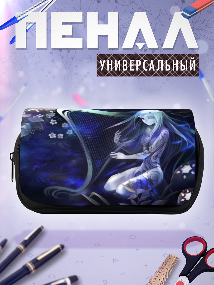 Пенал-косметичка Девушка с арфой