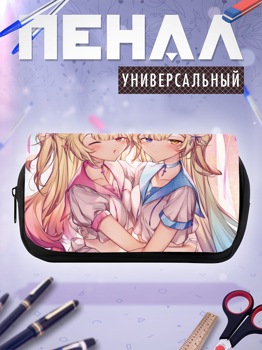 Пенал-косметичка Мику Хацунэ и подруга