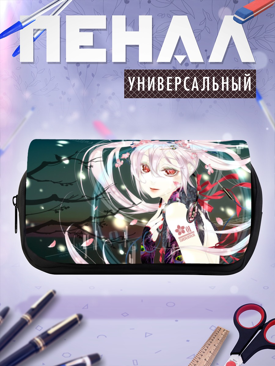 Пенал-косметичка Мику Хацунэ в сакуре