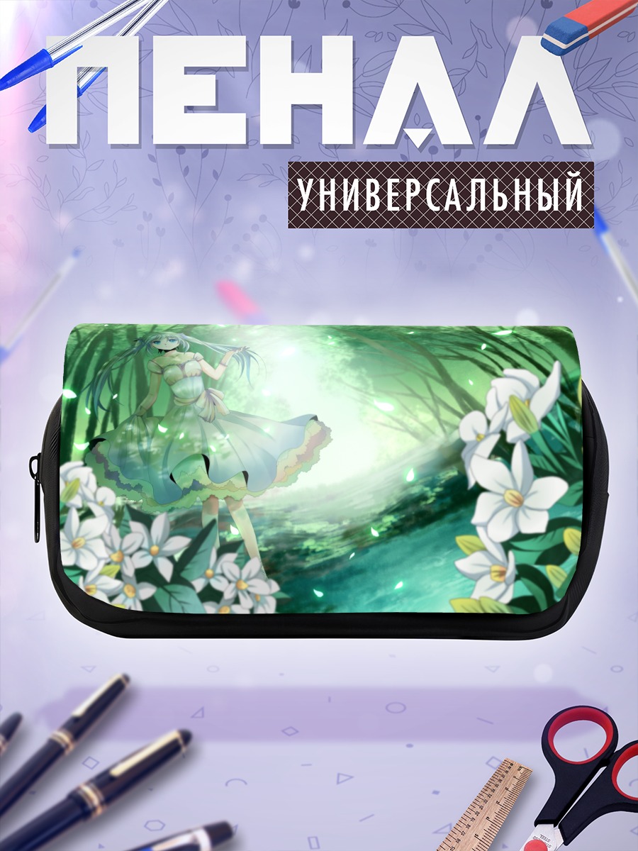 Пенал-косметичка Мику Хацунэ в лесу