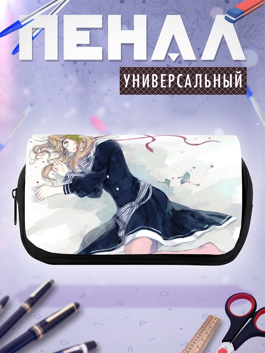 Пенал-косметичка Девушка в платье
