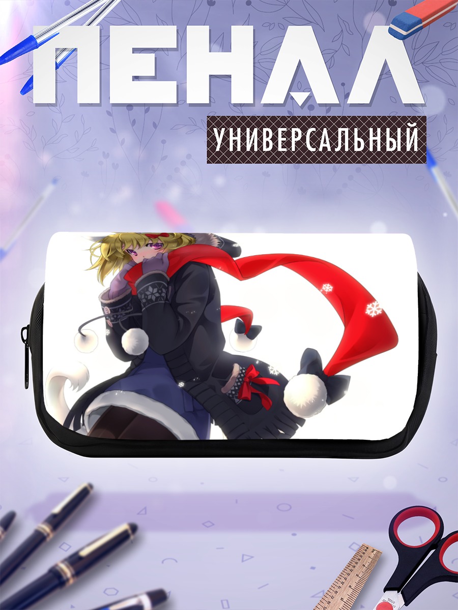 Пенал-косметичка Кошка в снегу