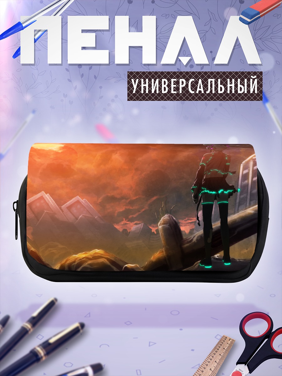 Пенал-косметичка Мику Хацунэ на закате