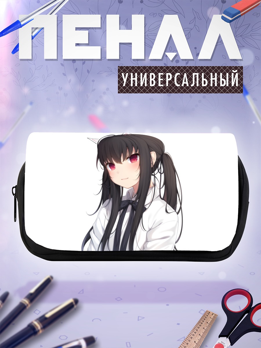Пенал-косметичка Девушка с ушками