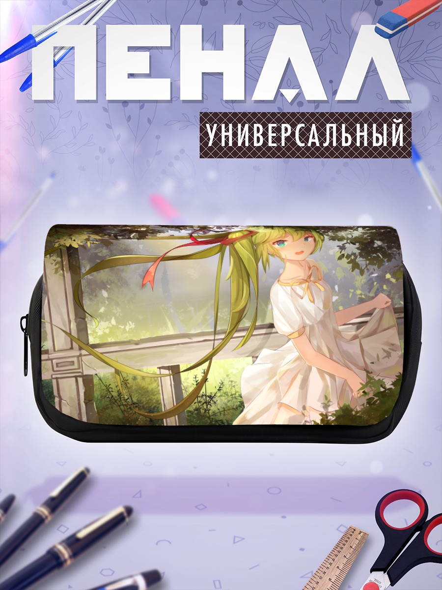Пенал-косметичка Мику Хацунэ в саду