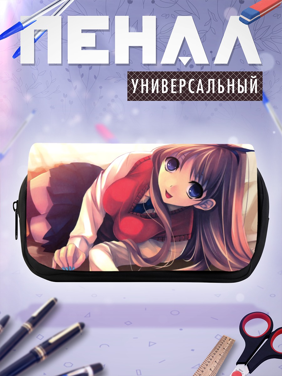 Пенал-косметичка Канбан Мусуме в красном