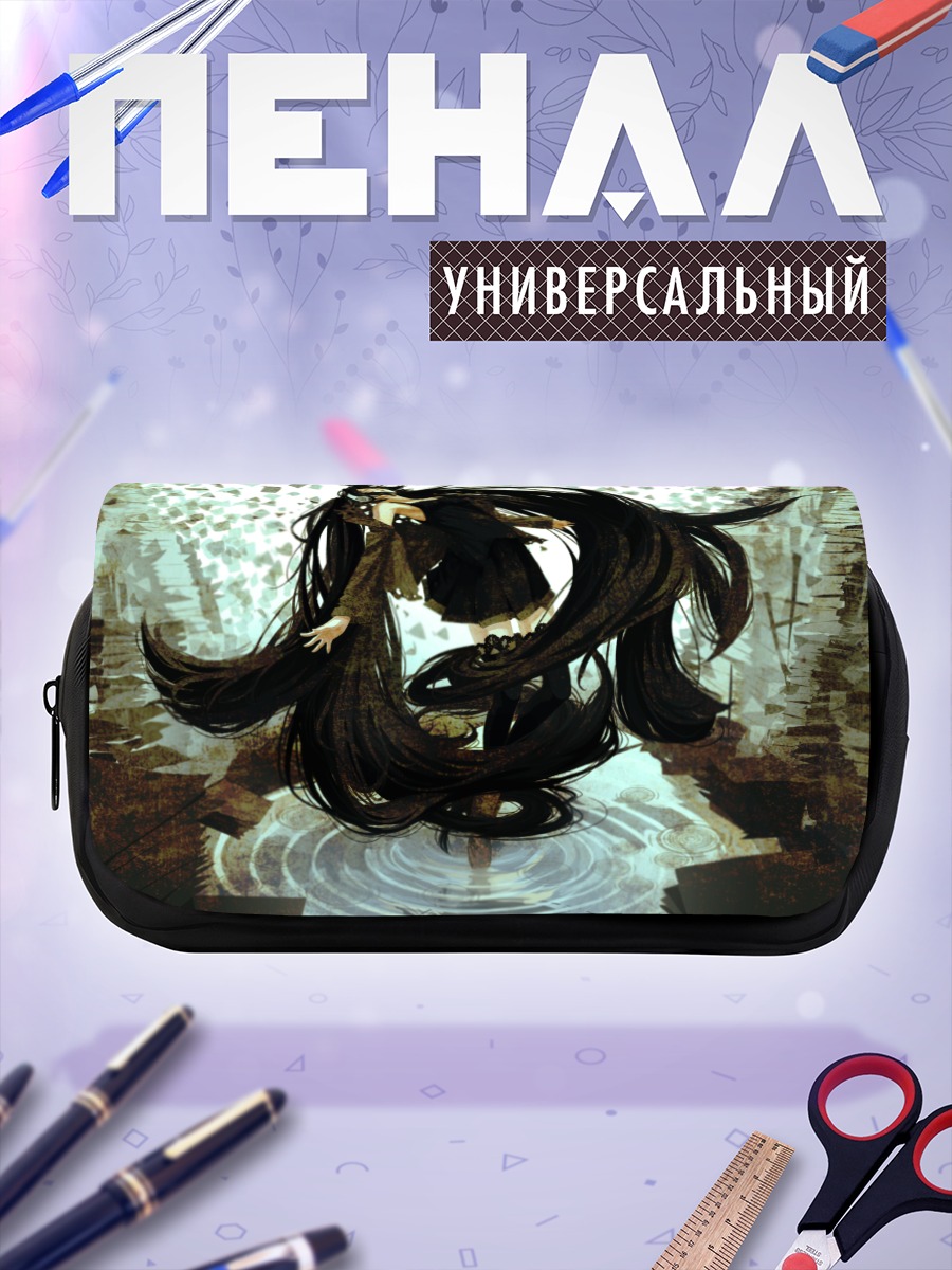 Пенал-косметичка Мику Хацунэ в лесу