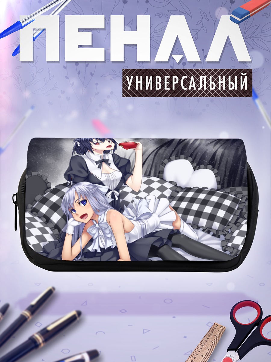 Пенал-косметичка Девушки с яблоком