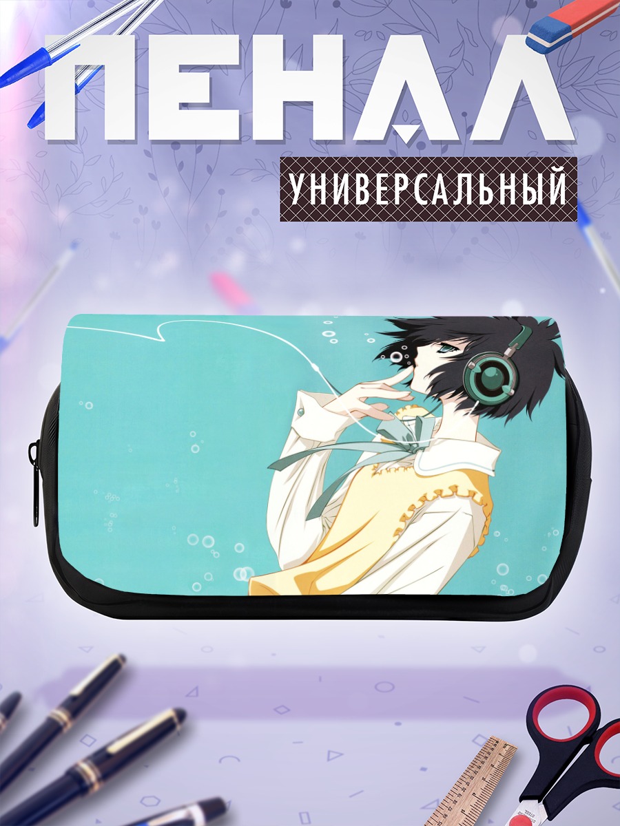Пенал-косметичка Миу Ятабэ в наушниках
