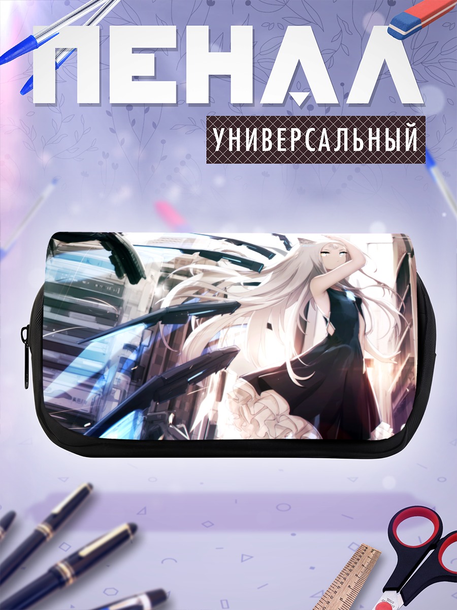 Пенал-косметичка Девушка-кошка в городе