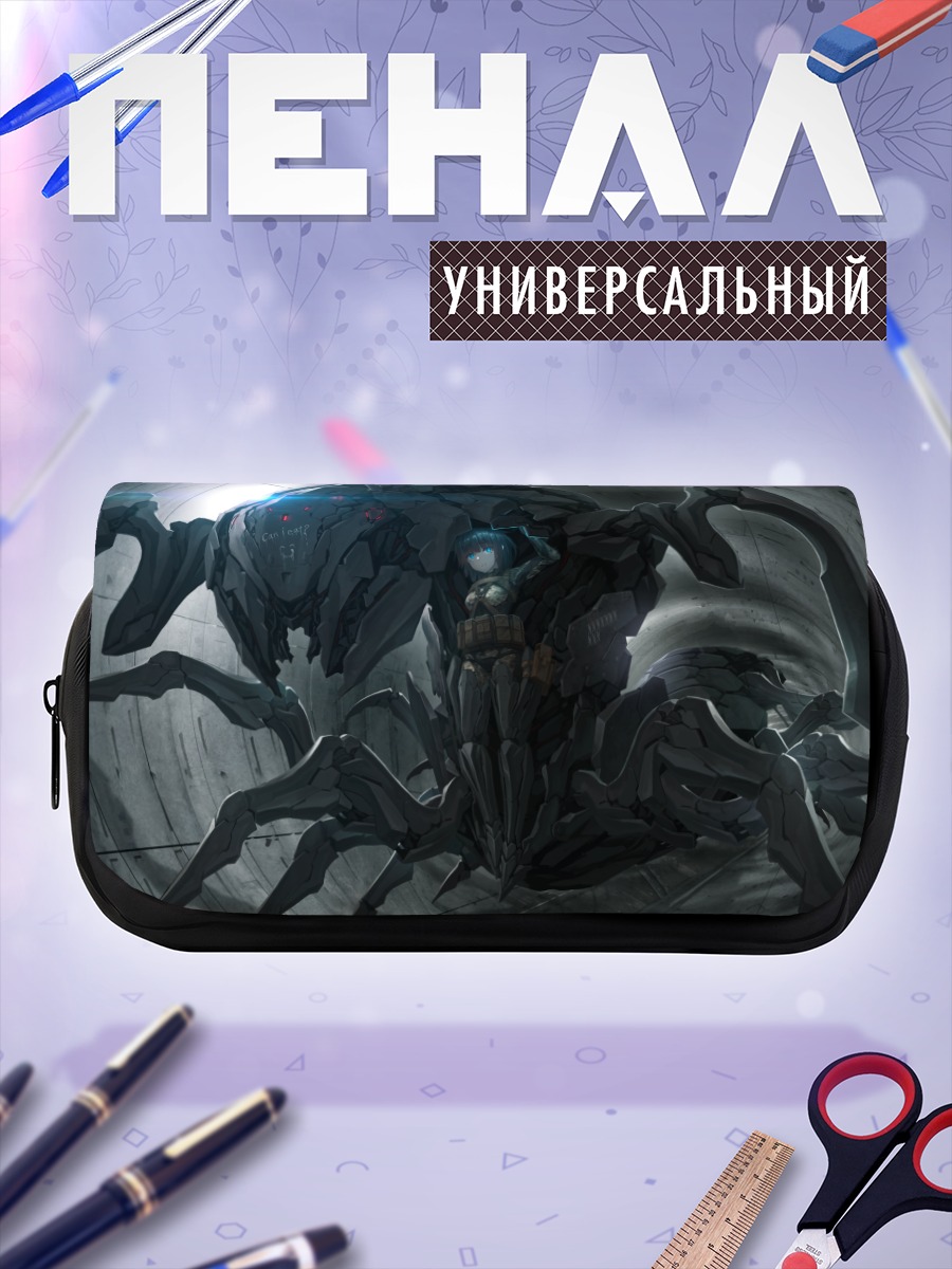 Пенал-косметичка Девушка в мехе