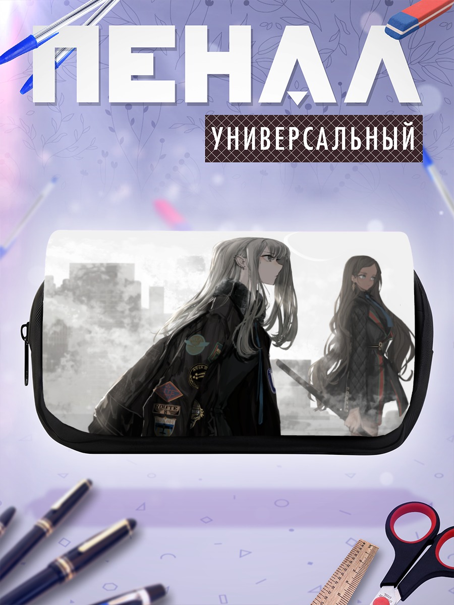 Пенал-косметичка Девушки с мечами в городе