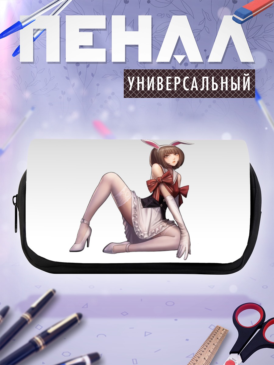 Пенал-косметичка Девушка-зайчик с бантом