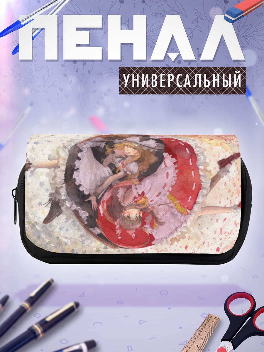 Пенал-косметичка Рейму Хакурэй в цветах