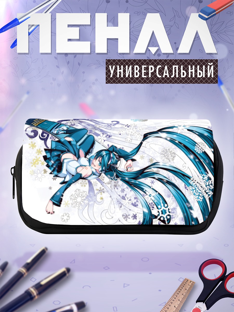 Пенал-косметичка Мику Хацунэ в снегах