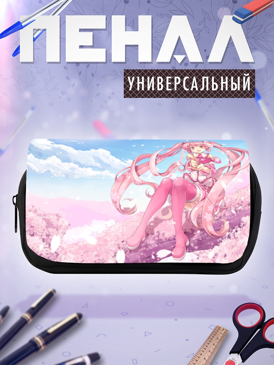 Пенал-косметичка Мику Хацунэ в сакуре