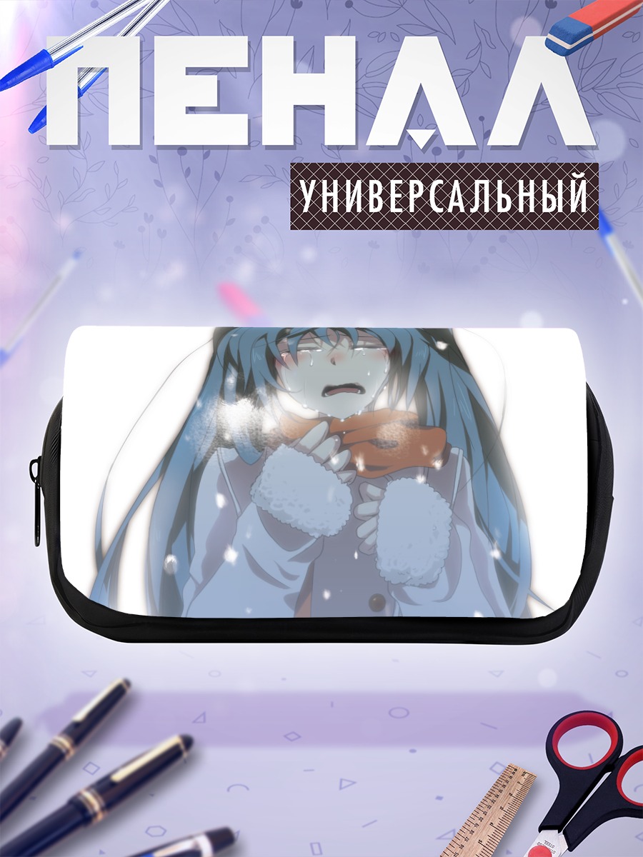 Пенал-косметичка Мику Хацунэ в снегу