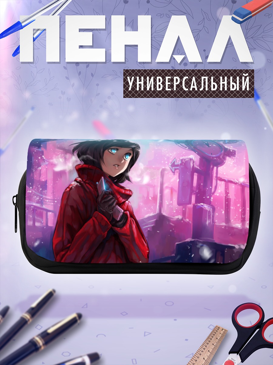 Пенал-косметичка Девушка в снегу