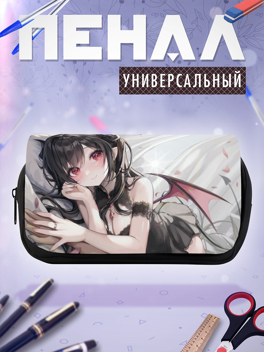Пенал-косметичка Демон в лепестках