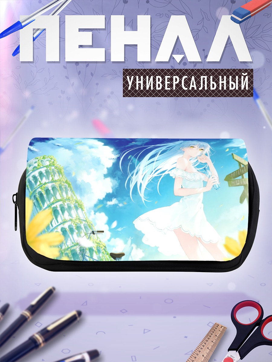 Пенал-косметичка Мику Хацунэ с напитком