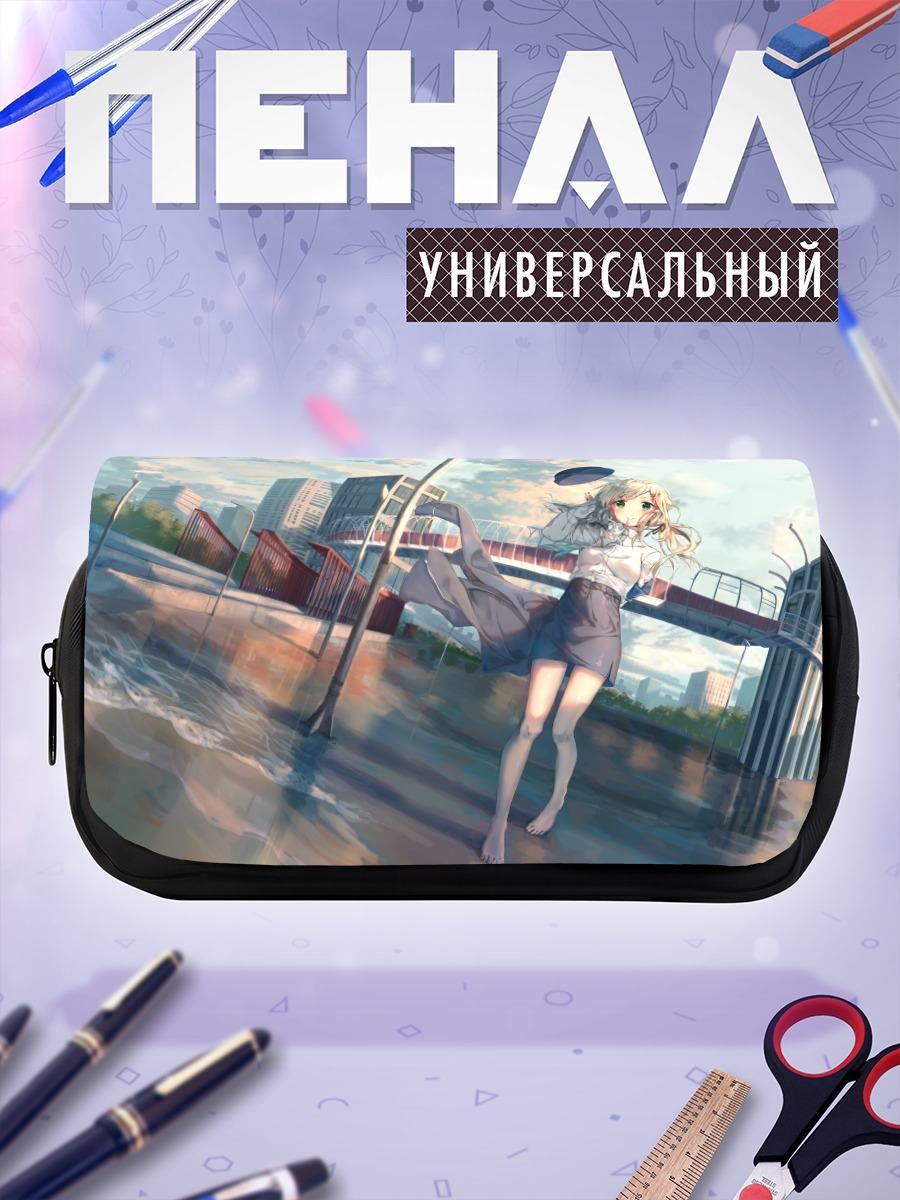 Пенал-косметичка Блондинка в городе