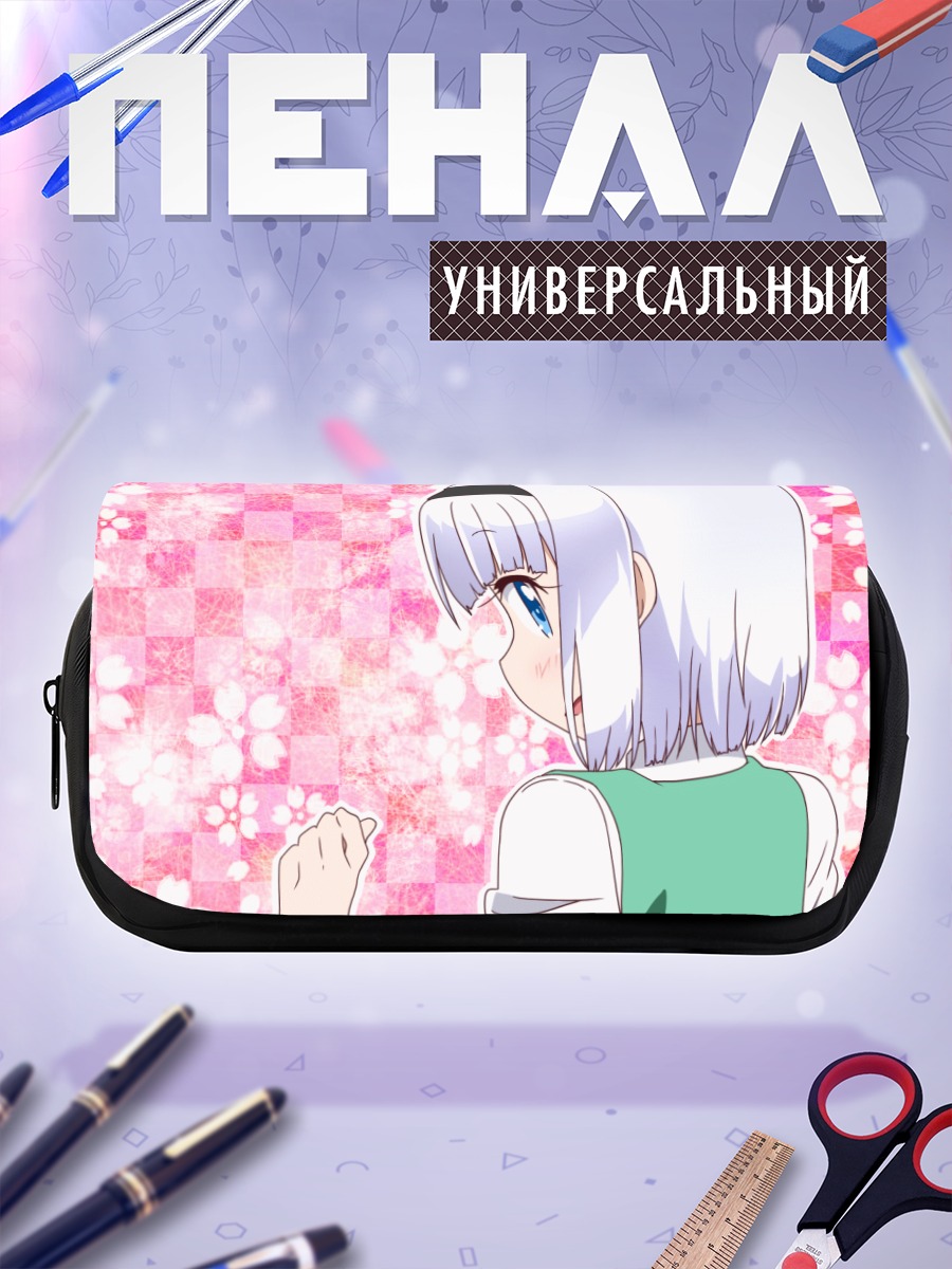 Пенал-косметичка Ёму Конпаку в цветах