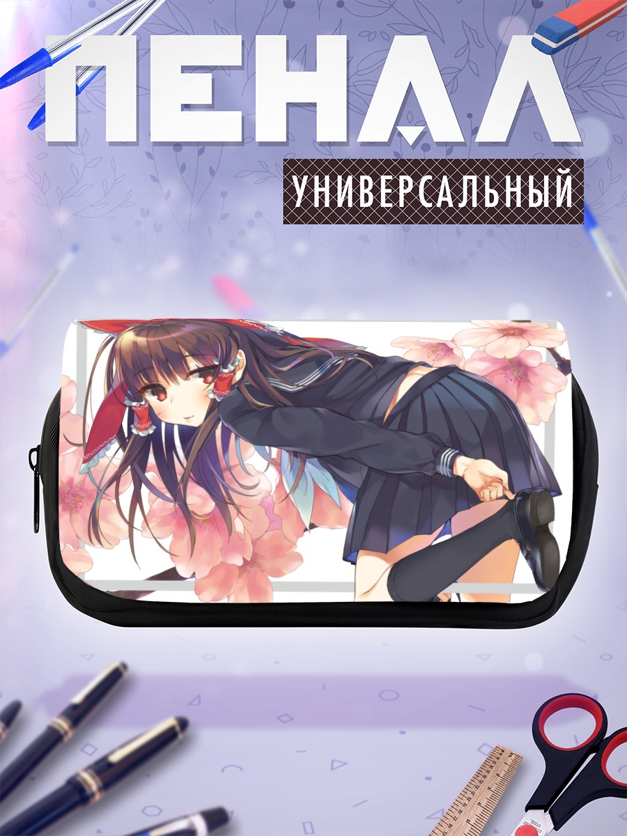 Пенал-косметичка Рейму Хакурей в сакуре