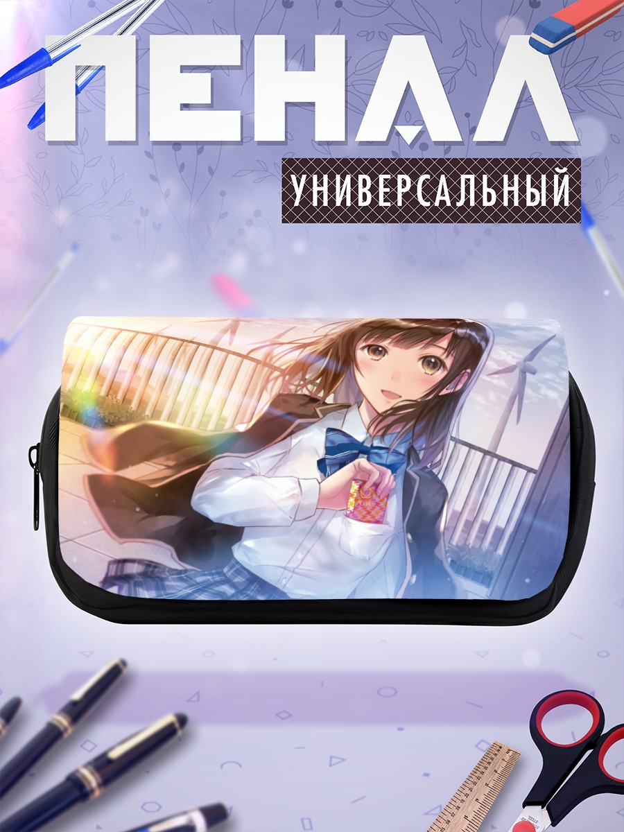 Пенал-косметичка Школьница на закате