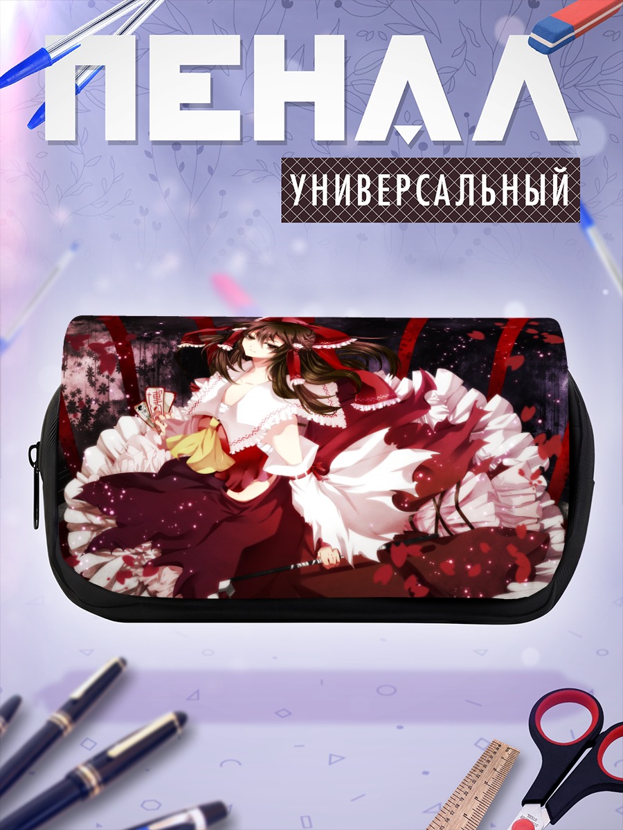 Пенал-косметичка Рейму Хакурей в лепестках