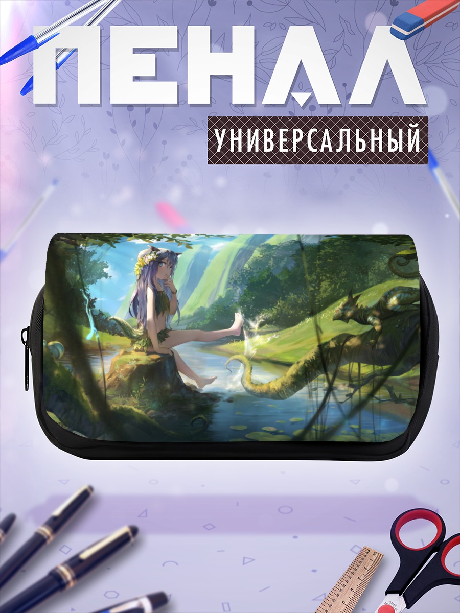 Пенал-косметичка Лесная нимфа с рогами