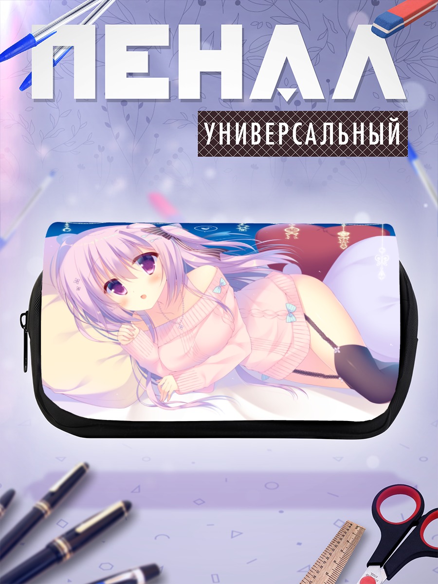 Пенал-косметичка Девушка с ушками