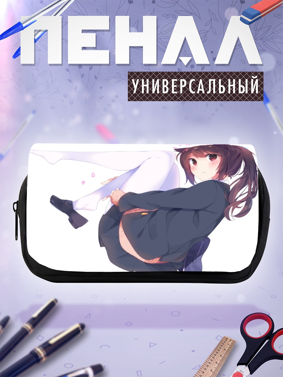 Пенал-косметичка Девочка-кошка в форме