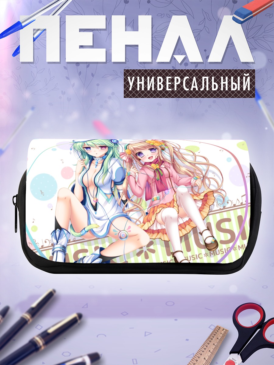 Пенал-косметичка Мику Хацунэ и подруга