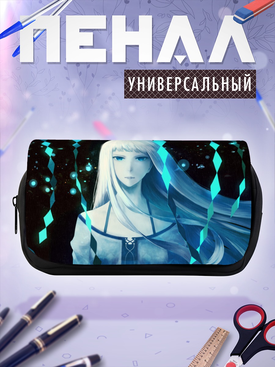 Пенал-косметичка Беловолосая девушка в синеве