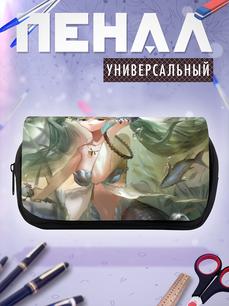 Пенал-косметичка Мику Хацунэ русалка
