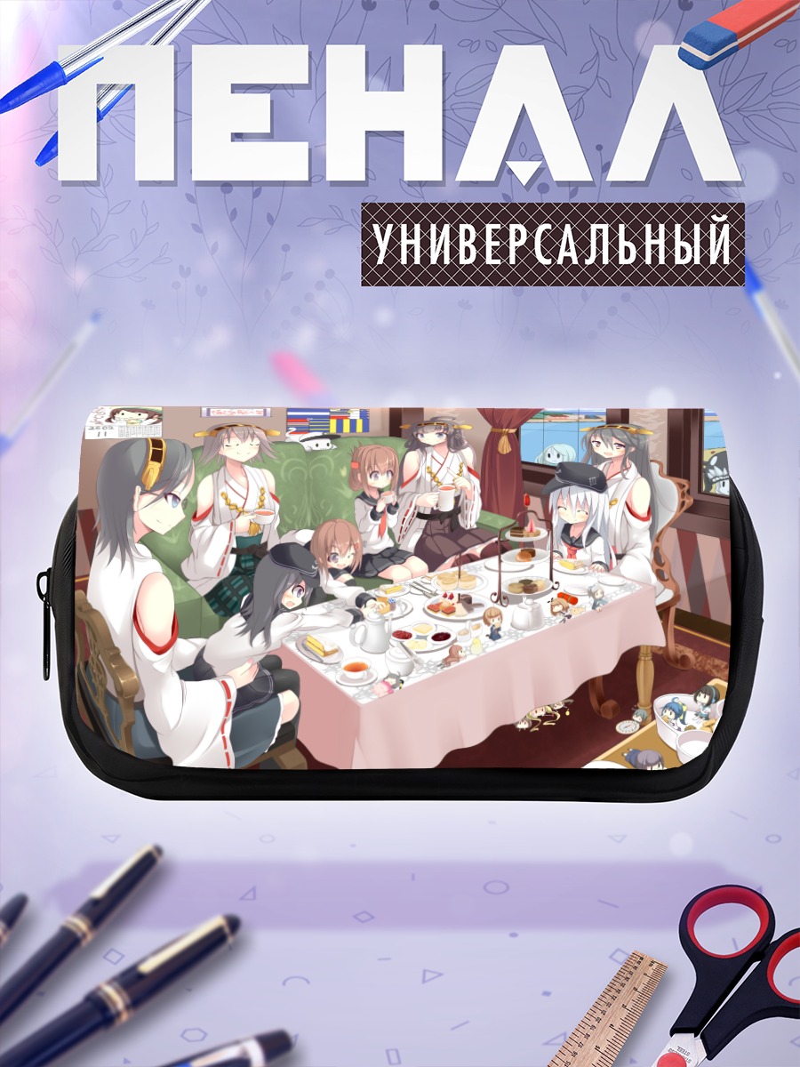 Пенал-косметичка Девушки Канколле за столом