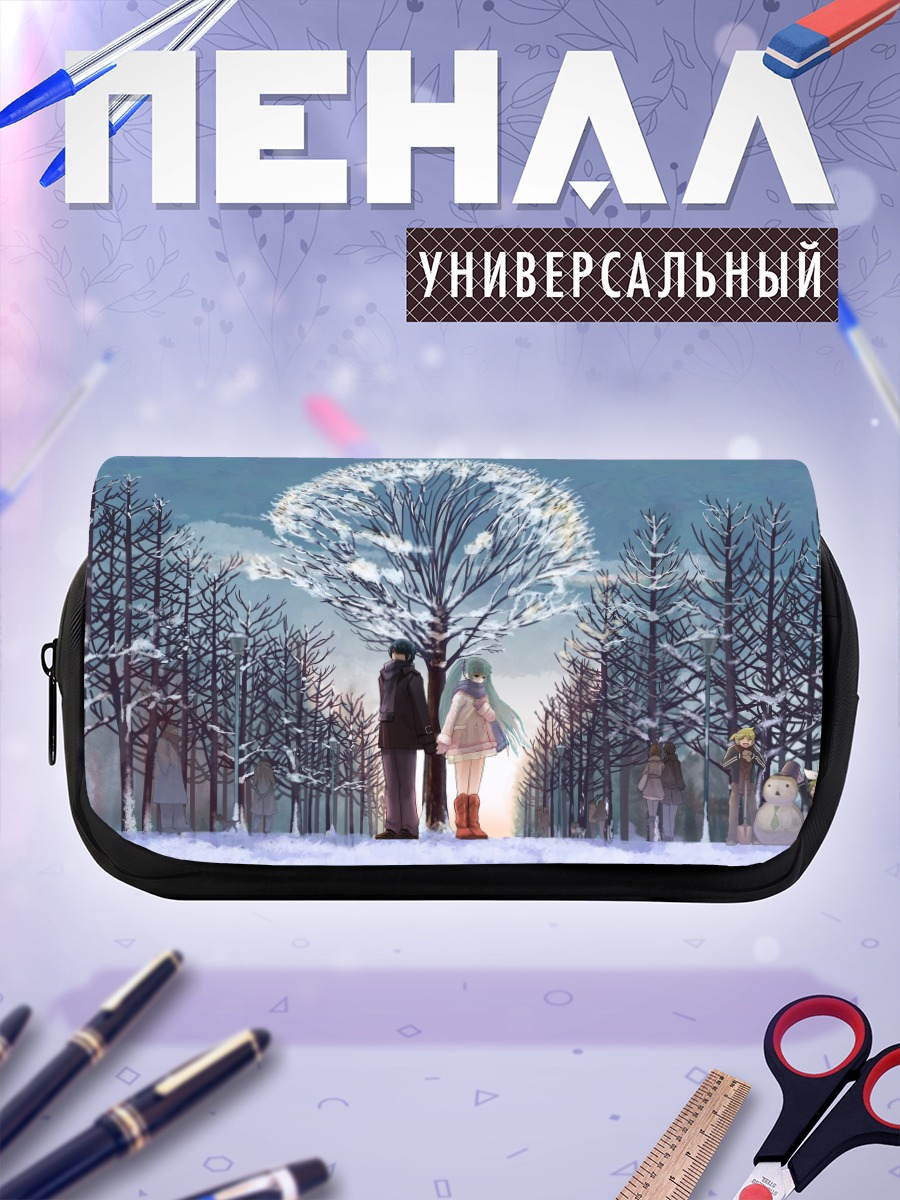 Пенал-косметичка Мику Хацунэ в снегу