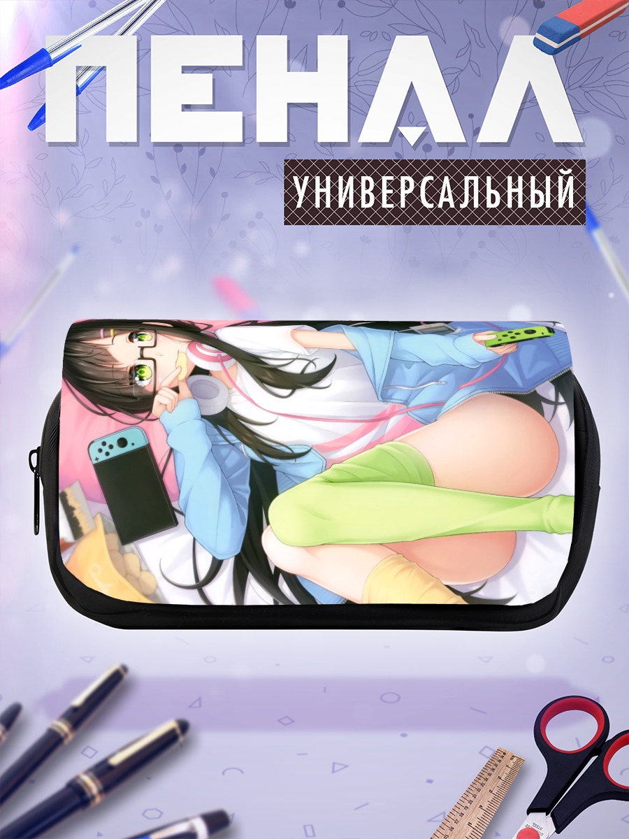 Пенал-косметичка Геймерша в наушниках