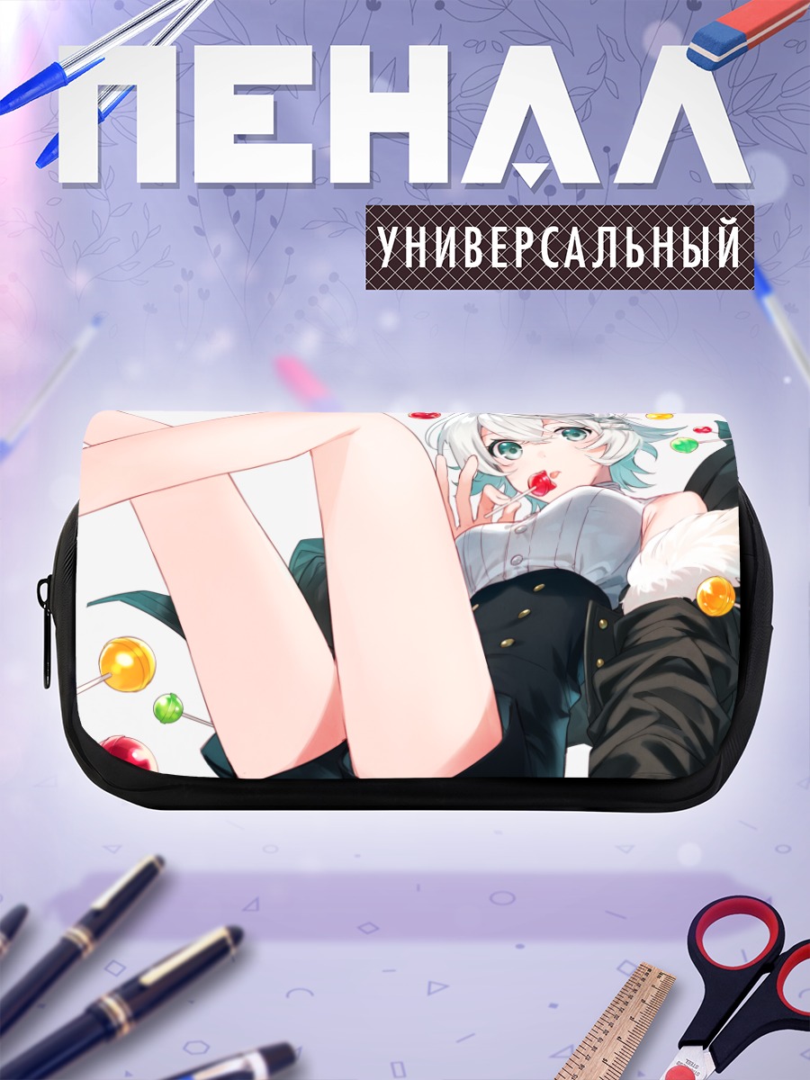 Пенал-косметичка Девушка с леденцами