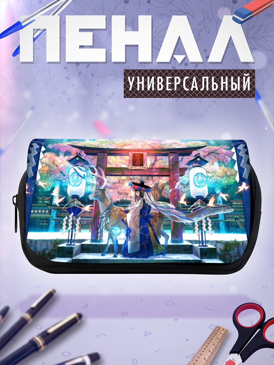 Пенал-косметичка Кицунэ у тории