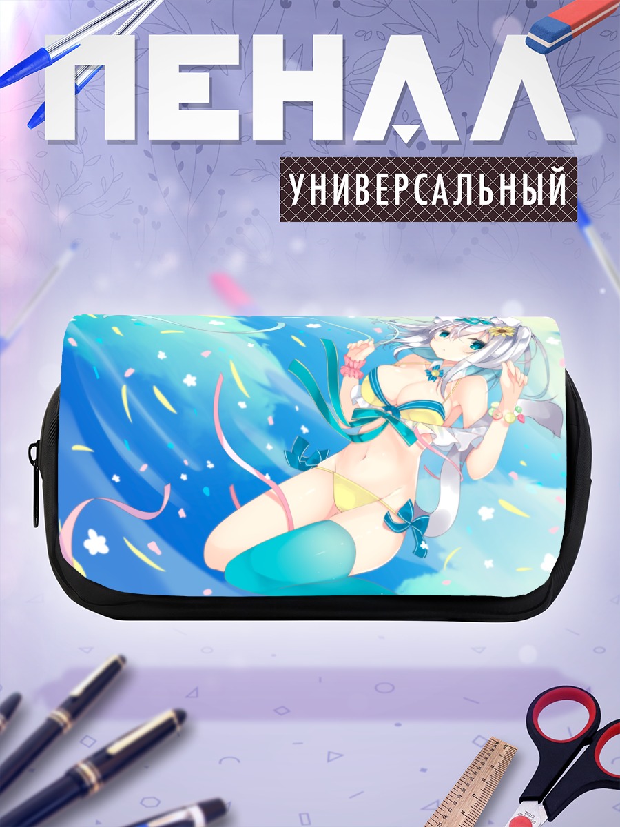 Пенал-косметичка Кошкодевочка в цветах