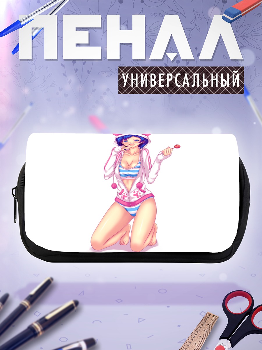 Пенал-косметичка Девушка с леденцом