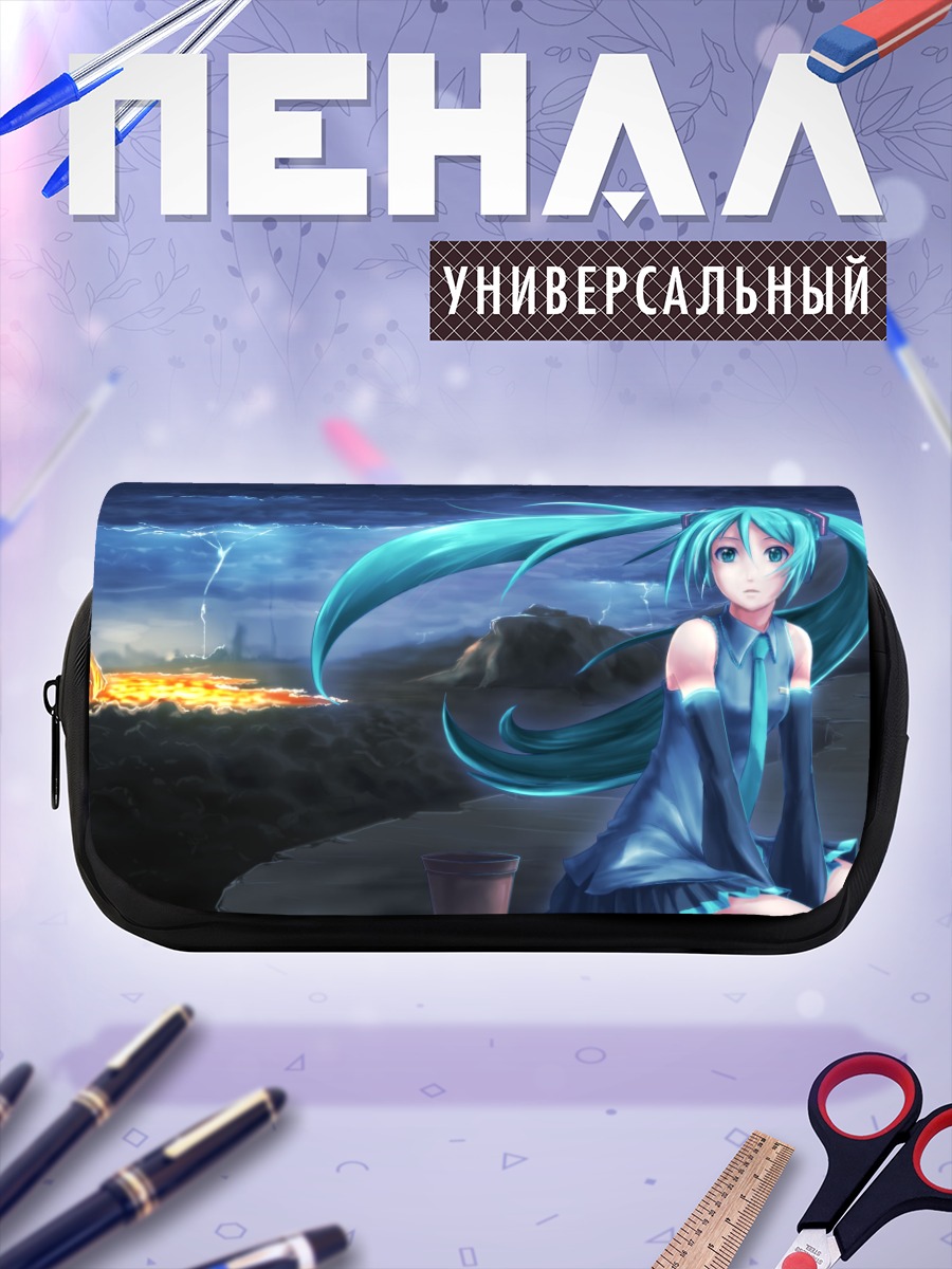 Пенал-косметичка Мику Хацунэ в сумерках