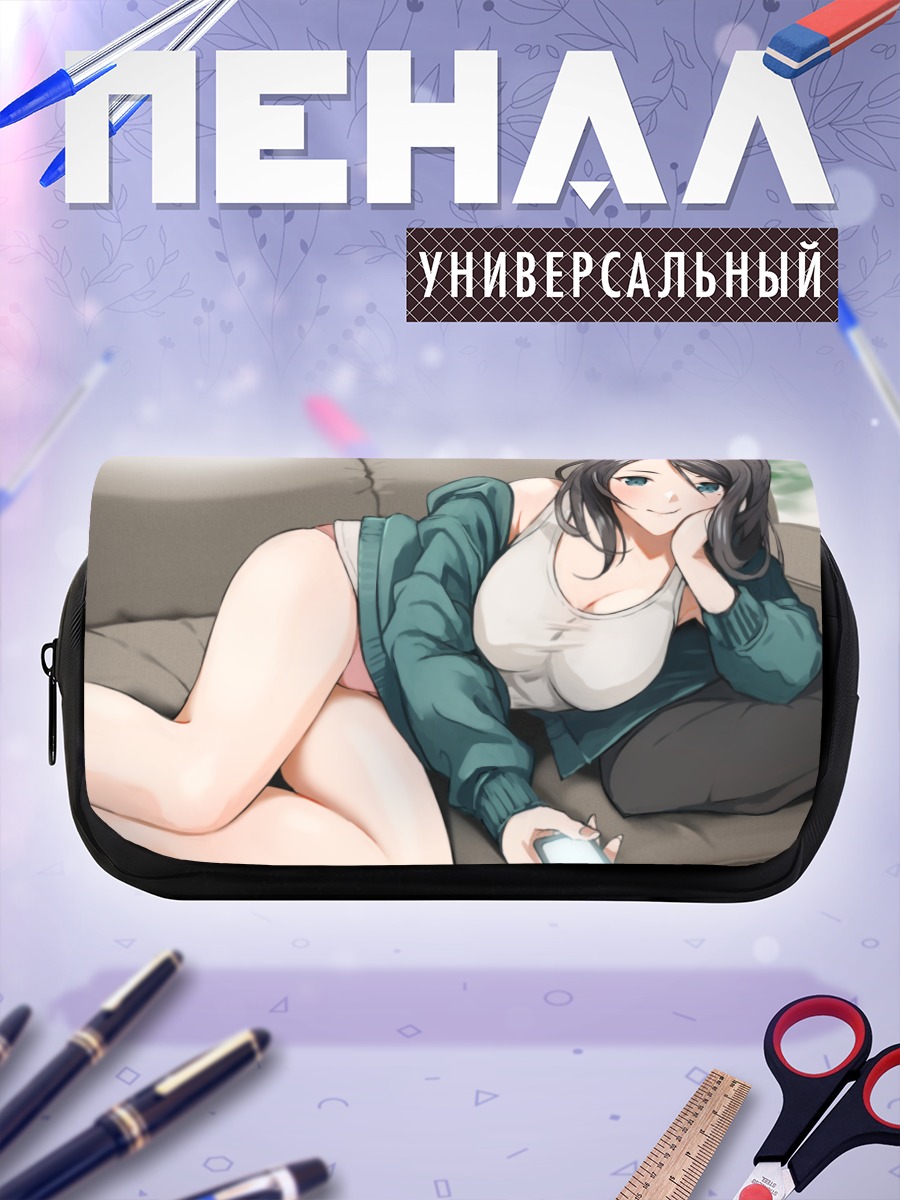 Пенал-косметичка Девушка с телефоном